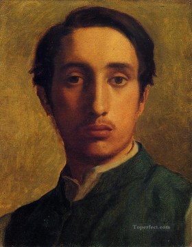 Degas in a Green Jacket Edgar Degas Oil Paintings